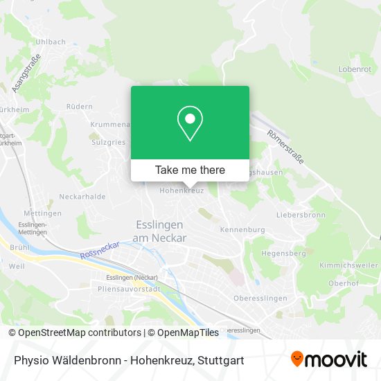 Карта Physio Wäldenbronn - Hohenkreuz