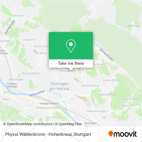 Карта Physio Wäldenbronn - Hohenkreuz