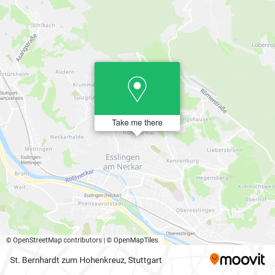 Карта St. Bernhardt zum Hohenkreuz