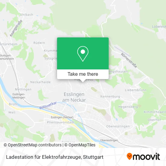 Карта Ladestation für Elektrofahrzeuge