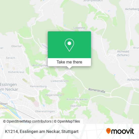 K1214, Esslingen am Neckar map