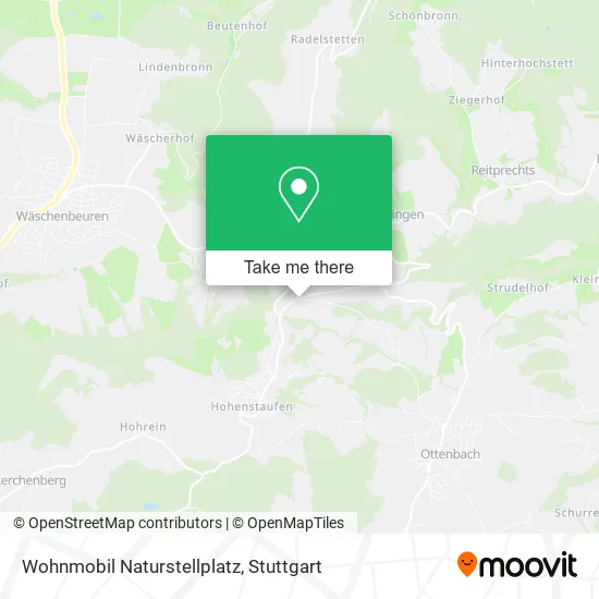 Карта Wohnmobil Naturstellplatz