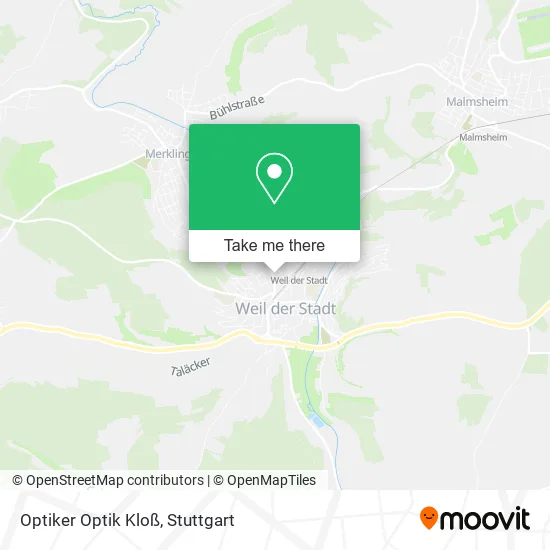 Карта Optiker Optik Kloß