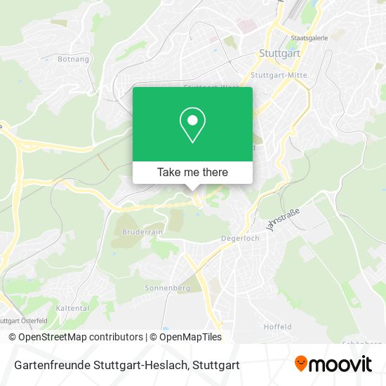 Карта Gartenfreunde Stuttgart-Heslach