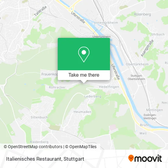 Карта Italienisches Restaurant