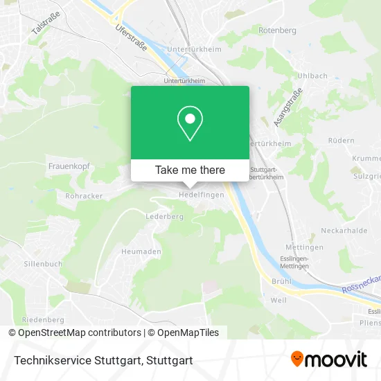 Карта Technikservice Stuttgart