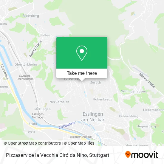 Карта Pizzaservice la Vecchia Ciró da Nino