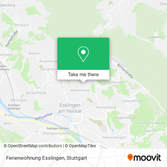 Карта Ferienwohnung Esslingen