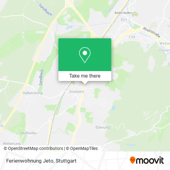Карта Ferienwohnung Jeto