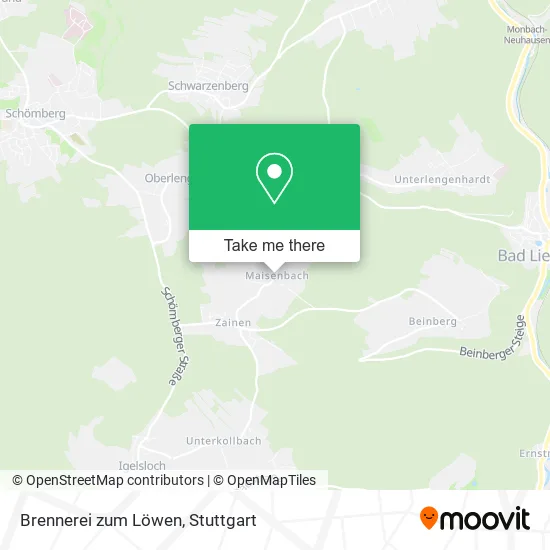 Карта Brennerei zum Löwen