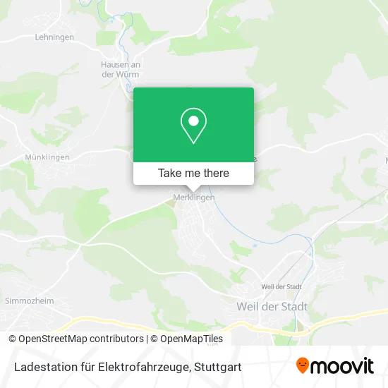 Карта Ladestation für Elektrofahrzeuge