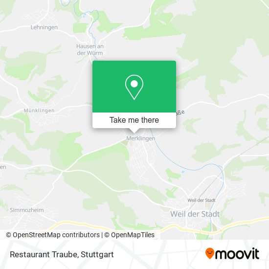 Restaurant Traube map