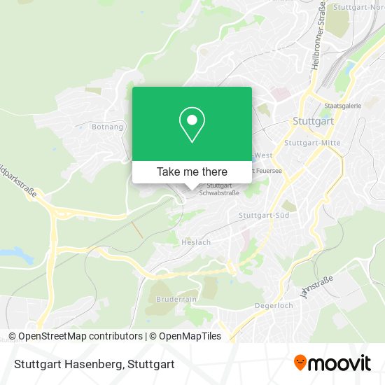 Карта Stuttgart Hasenberg
