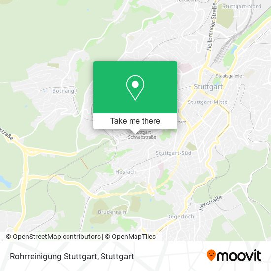 Rohrreinigung Stuttgart map