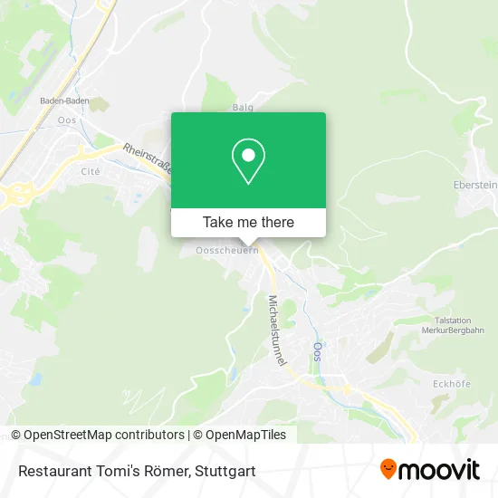 Карта Restaurant Tomi's Römer