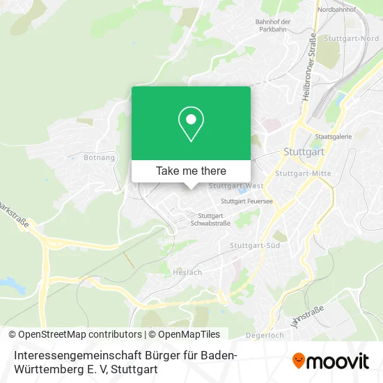 Карта Interessengemeinschaft Bürger für Baden-Württemberg E. V