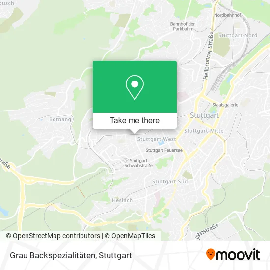 Карта Grau Backspezialitäten