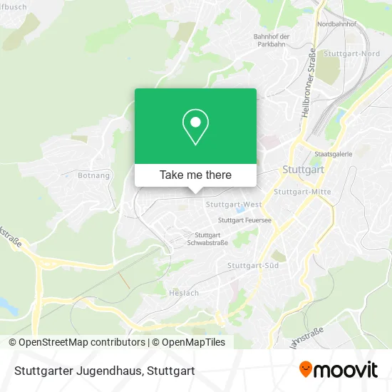 Карта Stuttgarter Jugendhaus