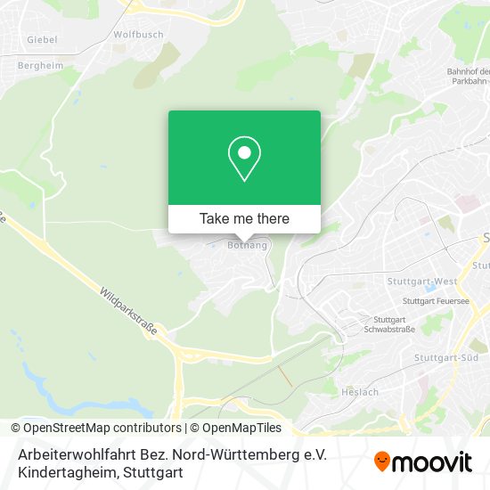 Карта Arbeiterwohlfahrt Bez. Nord-Württemberg e.V. Kindertagheim