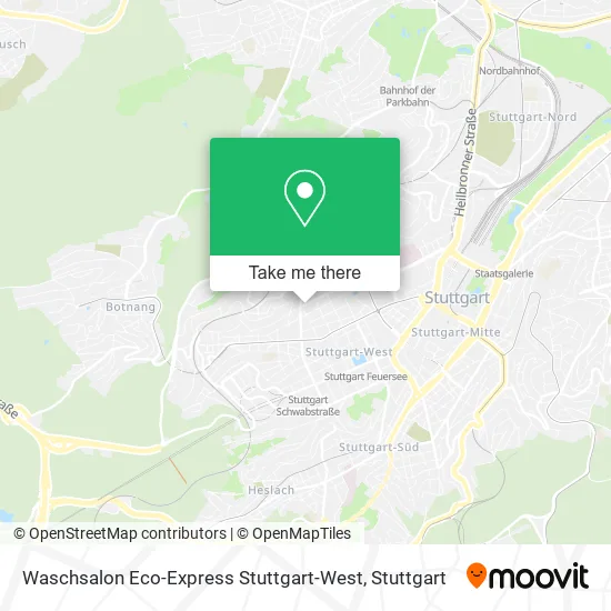 Карта Waschsalon Eco-Express Stuttgart-West