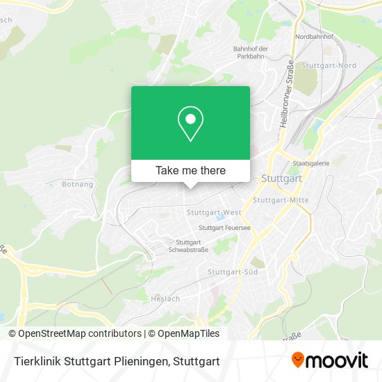 Tierklinik Stuttgart Plieningen map