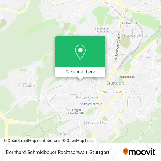 Карта Bernhard Schmidbauer Rechtsanwalt