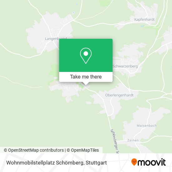 Карта Wohnmobilstellplatz Schömberg