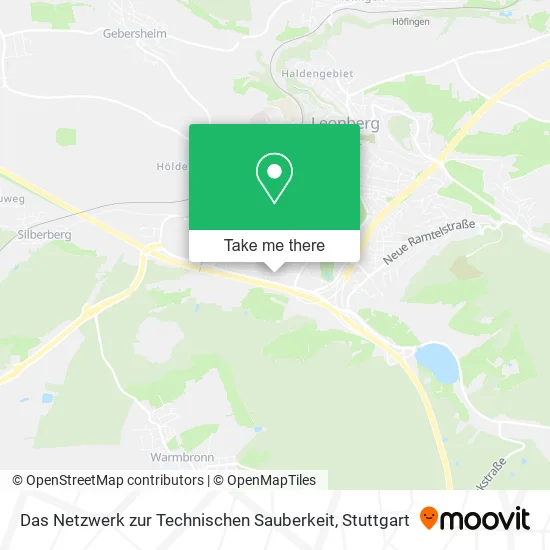 Карта Das Netzwerk zur Technischen Sauberkeit
