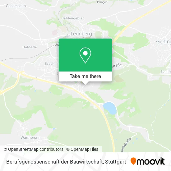 Карта Berufsgenossenschaft der Bauwirtschaft