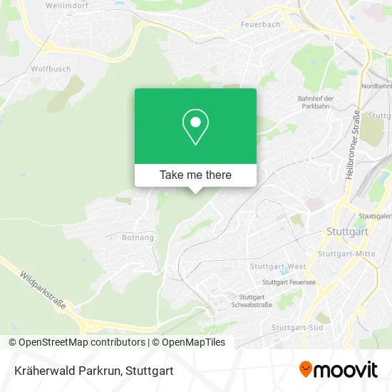 Карта Kräherwald Parkrun
