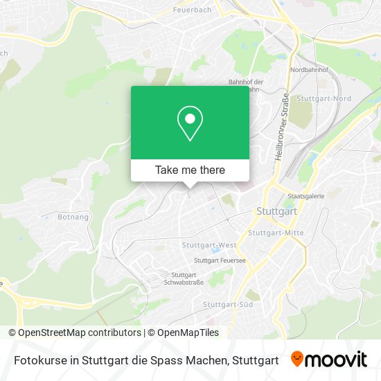 Карта Fotokurse in Stuttgart die Spass Machen