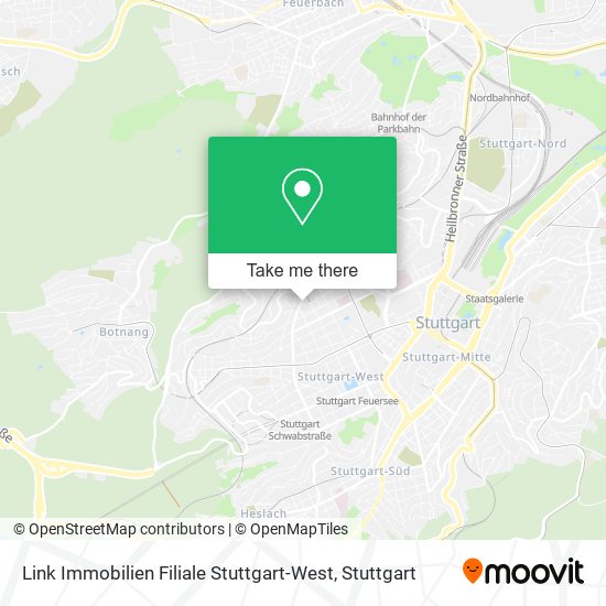 Link Immobilien Filiale Stuttgart-West map