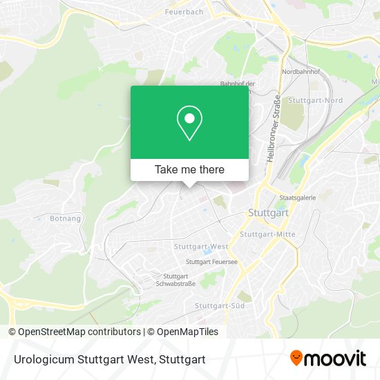 Urologicum Stuttgart West map