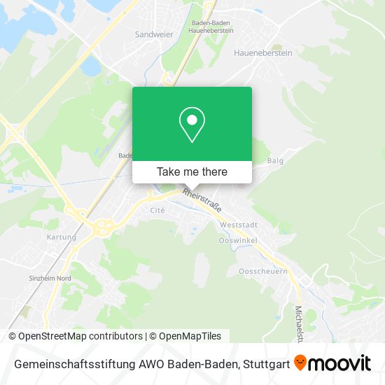 Gemeinschaftsstiftung AWO Baden-Baden map