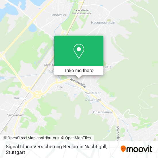 Карта Signal Iduna Versicherung Benjamin Nachtigall