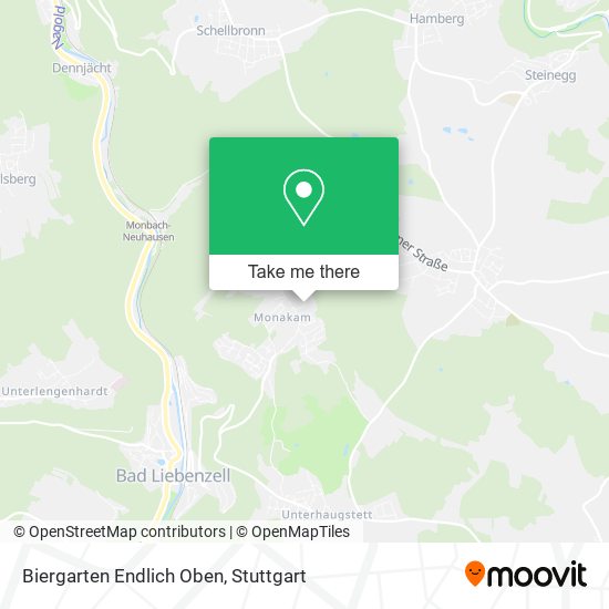 Biergarten Endlich Oben map