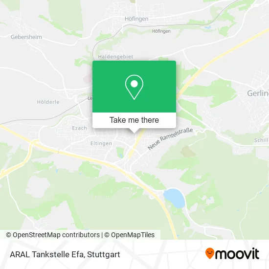 Карта ARAL Tankstelle Efa