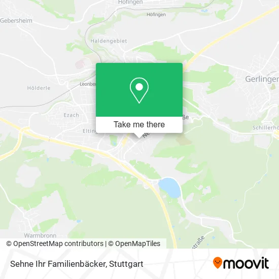 Карта Sehne Ihr Familienbäcker