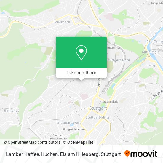 Карта Lamber Kaffee, Kuchen, Eis am Killesberg