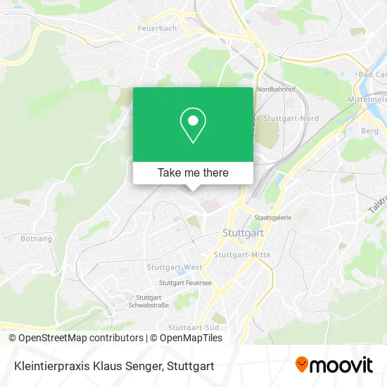 Карта Kleintierpraxis Klaus Senger
