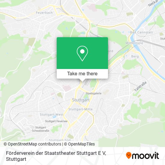 Förderverein der Staatstheater Stuttgart E V map