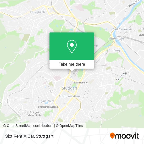 Sixt Rent A Car map