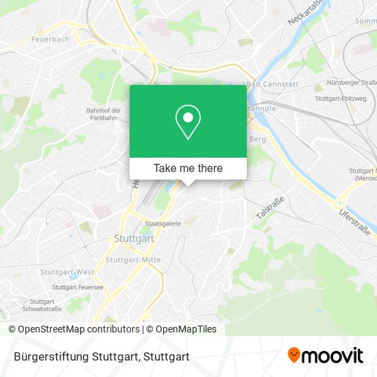 Карта Bürgerstiftung Stuttgart