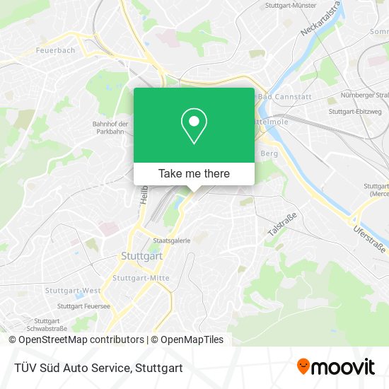 TÜV Süd Auto Service map