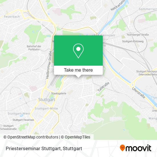 Карта Priesterseminar Stuttgart