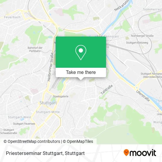 Карта Priesterseminar Stuttgart
