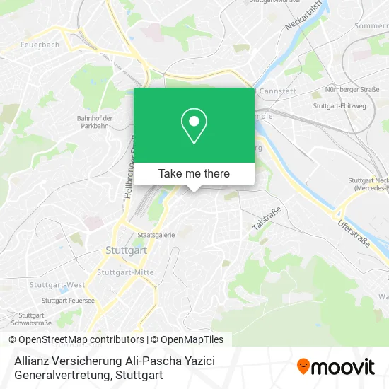 Карта Allianz Versicherung Ali-Pascha Yazici Generalvertretung