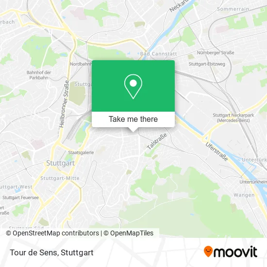 Карта Tour de Sens