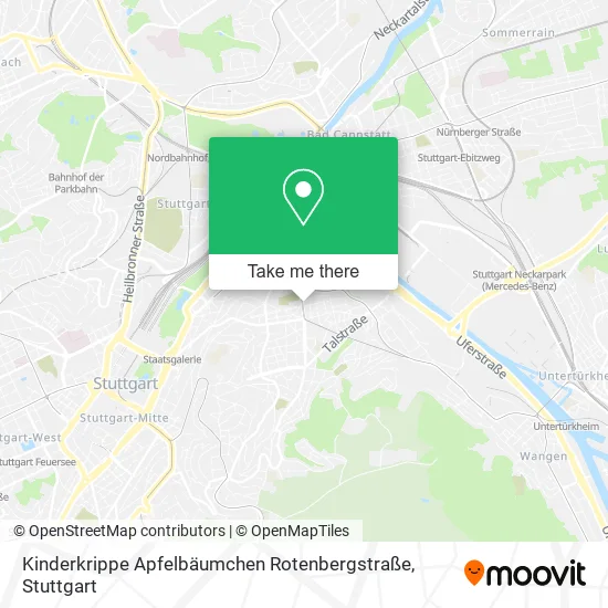 Карта Kinderkrippe Apfelbäumchen Rotenbergstraße