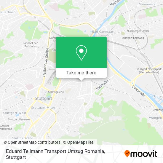 Eduard Tellmann Transport Umzug Romania map